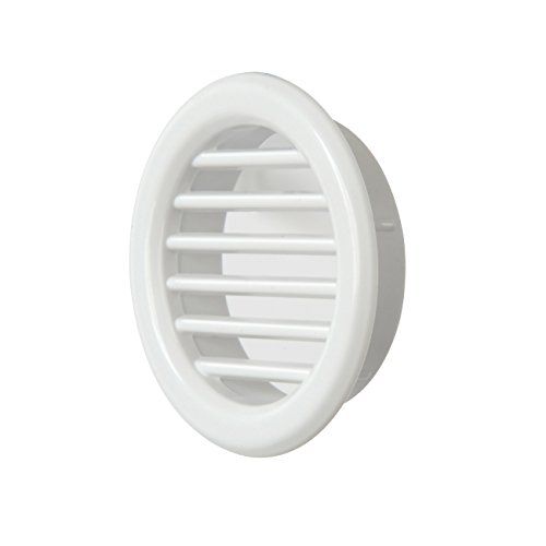 La Ventilazione T3B ventilatierooster rond van kunststof, wit, 40 mm