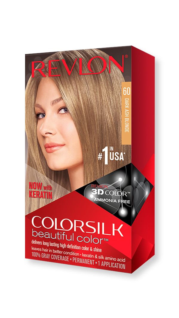 Revlon ColorSilk Beautiful Color 60 Dark Ash Blonde Hair Dye