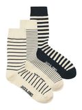 JACK & JONES Sokken 'JACGALE' lichtbeige / zwart