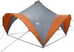 vidaXL Partytent Grijs en Oranje 400 x 400 x 320 cm Polyester en staal