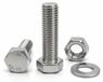 Boulons hexagonaux M6x12 mm, acier inoxydable A2, 500 pièces avec écrous et rondelles