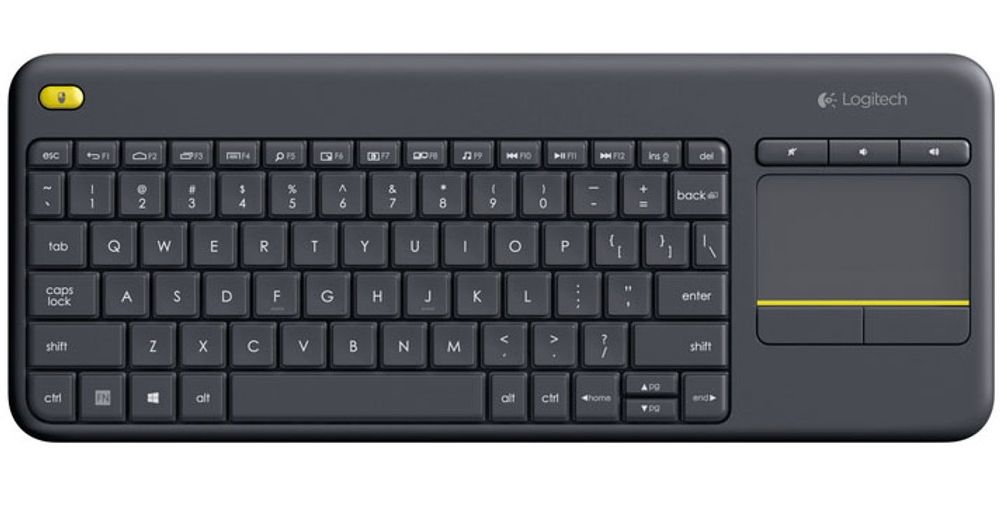 Logitech K400 Plus - Draadloos Toetsenbord - QWERTZ - Duits - Zwart
