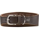 HUNTER SUPER SOFT Windhond-halsband, leer, gevoerd, 47 (S-M), donkerbruin