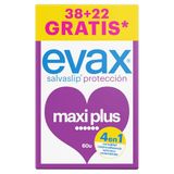 Evax Maxiplus inlegkruisjes, 60 stuks (38 + 22 gratis) bescherming, comfort en geurloos systeem
