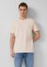 s.Oliver T-shirt L Katoen Perzik Ronde Hals Korte Mouw Effen