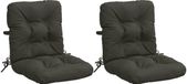 vidaXL - 2-delige - hoogrugkussen - VIANEN - 2 - st - 100% - Polyester - Antraciet