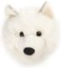 Wild & Soft Lucy Wolf Dierenkop Pluche Wanddecoratie - Wit