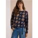 cecil Shirt met lange mouwen, boothals en print