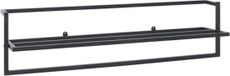 vidaXL Handdoekenrek 95x25x22 cm ijzer zwart
