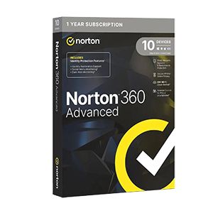 Norton 360 Advanced - 10 Apparaten - 1 Jaar - Met 200 GB cloudback-up