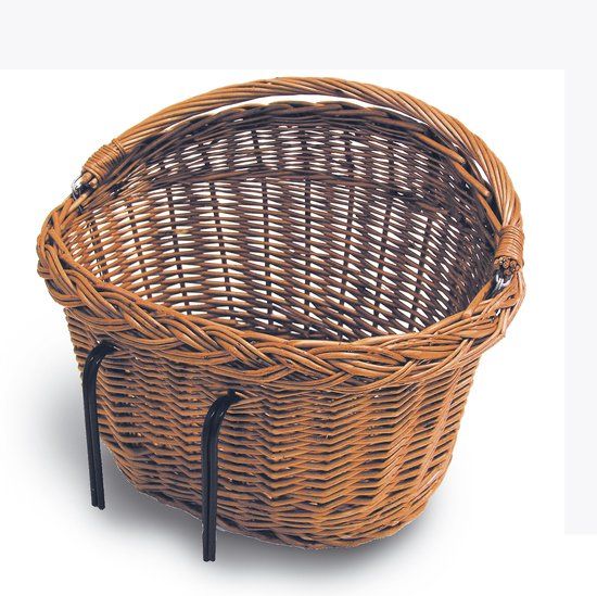 Basil Detroit Rear Bike Basket - Brown - 23L - 20kg Capacity - Reed