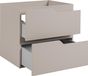 3xE living Meuble sous-vasque sur pieds 60 cm, cachemire/chêne noyer