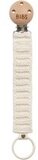 BIBS Pacifier Clip Knitted Ivory
