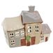 Shudehill Giftware Village Pottery 3 Tuinhuizen Theelichthouder - Grijs