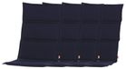 Centauri Set of 4 Dark Blue Armchair Cushions 110x48x3cm Coussin de chaise
