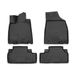 OMAC 9994444 Ensemble de tapis de sol ETP (élastomère thermoplastique), noir