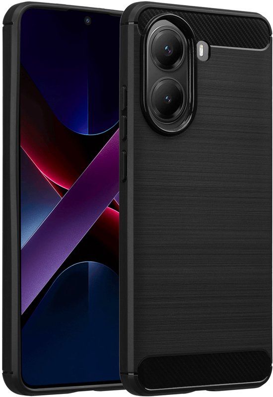 imoshion Hoesje - Geschikt voor Xiaomi Poco X7 Pro - Brushed Backcover - Zwart
