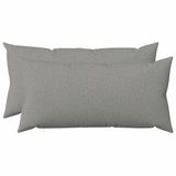 vidaXL Kussensloop HEERLEN Wolkgrijs 40 x 70 cm Stof (2 stuks)