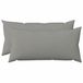 vidaXL Kussensloop HEERLEN Wolkgrijs 40 x 70 cm Stof (2 stuks)
