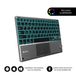 SUBBLIM Clavier tactile Bluetooth rétroéclairé intelligent QWERTY Espagnol Noir, Gris