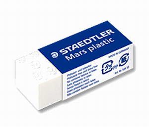 Staedtler Mars plastic mini vlakgum - Wit