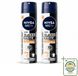 NIVEA MEN Vaporisateur Déodorant Black & White Ultimate Impact - 150 ml - 2 pièces