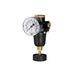 Riegler Constante drukregelaar incl. manometer, BG 2, G 1/2, PE max. 25 bar, mediumtemperatuur max. 60 °C, regelbereik 0,5-10 bar.