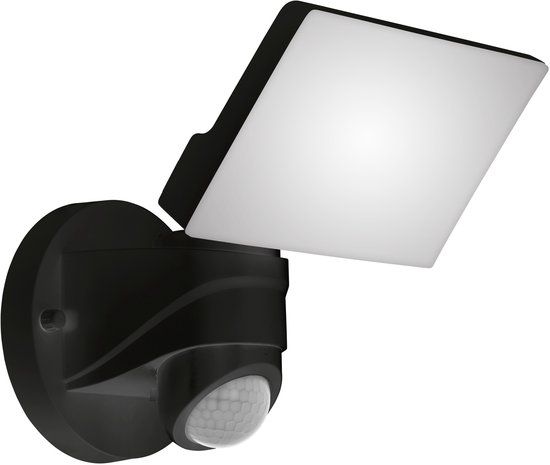 EGLO Pagino Wandlamp Buiten - LED - Zwart - Met Sensor - 2300 Lumen