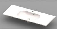 Nemo Spring Ovum lavabo 1200 x 500 x 200 mm blanc marbre artificiel 930975