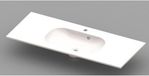 Nemo Spring Ovum lavabo 1200 x 500 x 200 mm blanc marbre artificiel 930975