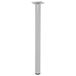 Wagner meubelpoot Classic Retro - Ø 30 x 400 mm, aluminium-zilver