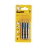 DEWALT 5 stuks HSS-metalen steekzaagbladen DT2160 T-opname 76-50 mm T118A