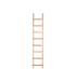 Hailo Échelle plate de toit en bois pour couvreur 2m