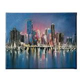 Homemania Wandfoto, stad en landschap, voor woonkamer, slaapkamer, meerkleurig, 45 x 3 x 70 cm, HM20KNV45 x 70 – 94, polyester, hout