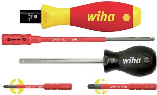 Wiha TorqueVario-S electric momentschroevendraaierset - 0,8-5,0 Nm - 5-delig