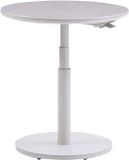 AVH-Collectie San Sebastian verstelbare bijzettafel 59xH45-65 cm rond aluminium sintered stone latte