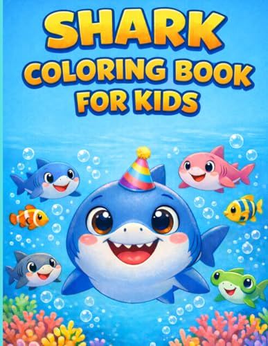 Shark Coloring Book for Kids: Amazing Sharks to Color – A Fun Underwater Adventure for Creative Kids