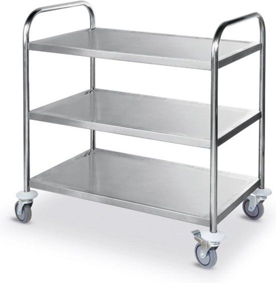 Hendi Serveerwagen 3 Laags 910 x 590 x h 950 mm 225 Kg XXL AANBIEDING