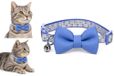 Kat Flamingo Kat Halsband met strik Casi Blauw 20-35cm 10mm