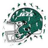 Iconic Puzzles - 100% duurzaam hout met officiële licentie, kleur New York Jets, L, 500 stuks