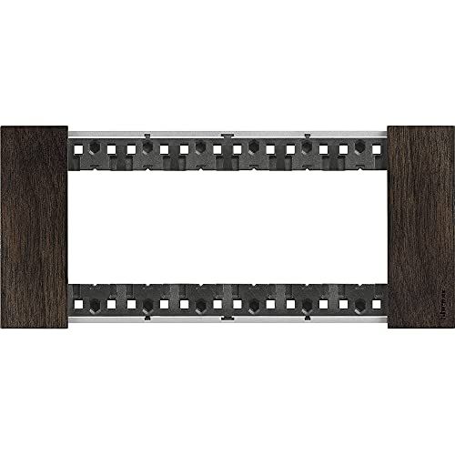 BTicino Living Now Placca 6 modules van hout, walnoot - 8005543614716