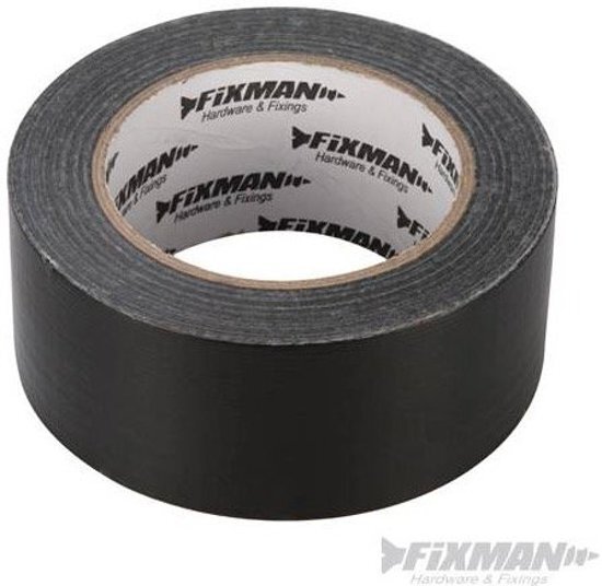 Fixman 'Heavy-Duty' Duct Tape 50 Mm X 50 M, Zwart