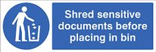Vernietig Rigid PVC Veiligheidsteken Vernietig alle gevoelige documenten voordat u in de vuilnisbak
