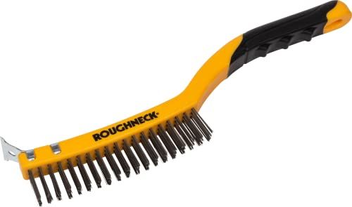 Roughneck ROU52032 Heavy Duty Wire Brush With Scraper