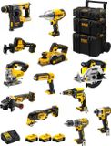 DeWALT Set DWK1202 (DCD796 + DCH273 + DCG405 + DCF887 + DCF899H + DCS331 + DCS391 + DCS355 + DCP580 + DCS369 + DCL050 + DCF620 + 3x 5,0Ah accu's + DCB115 lader + transportkoffer)