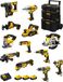 DeWALT Set DWK1202 (DCD796 + DCH273 + DCG405 + DCF887 + DCF899H + DCS331 + DCS391 + DCS355 + DCP580 + DCS369 + DCL050 + DCF620 + 3x 5,0Ah accu's + DCB115 lader + transportkoffer)