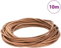 vidaXL Leren koord 1 bruin ø5 mm x 10 m leer