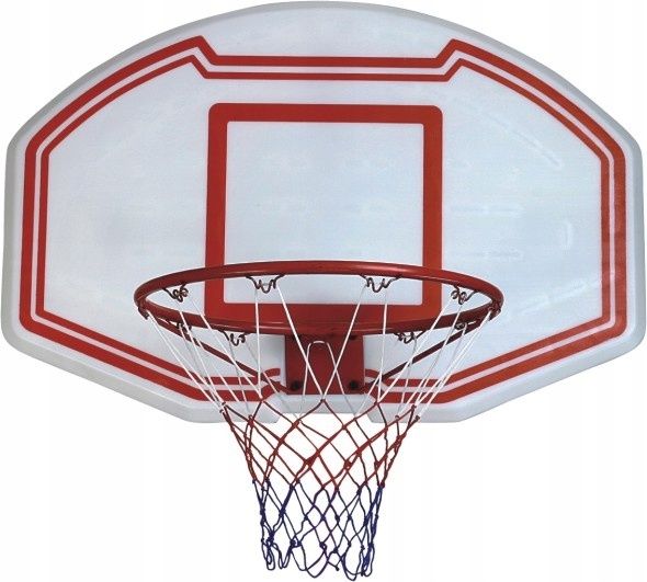 Viking Choice Basket - Basketbal bord - 90x60 cm - rood-wit