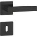 Hermat WEST 02 arrêt de porte en acier inoxydable, BB - porte de chambre à coucher noir mat