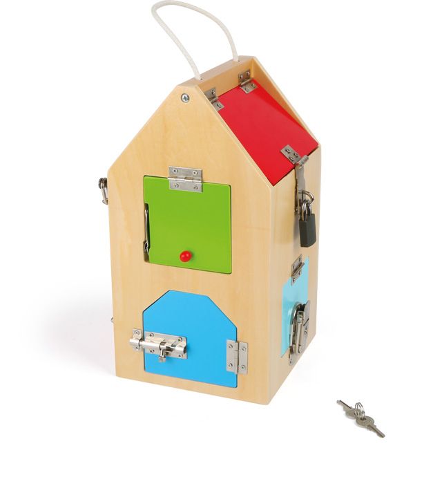 Small Foot - Houten Slotenhuis - Educatief spel - 3+ jaar